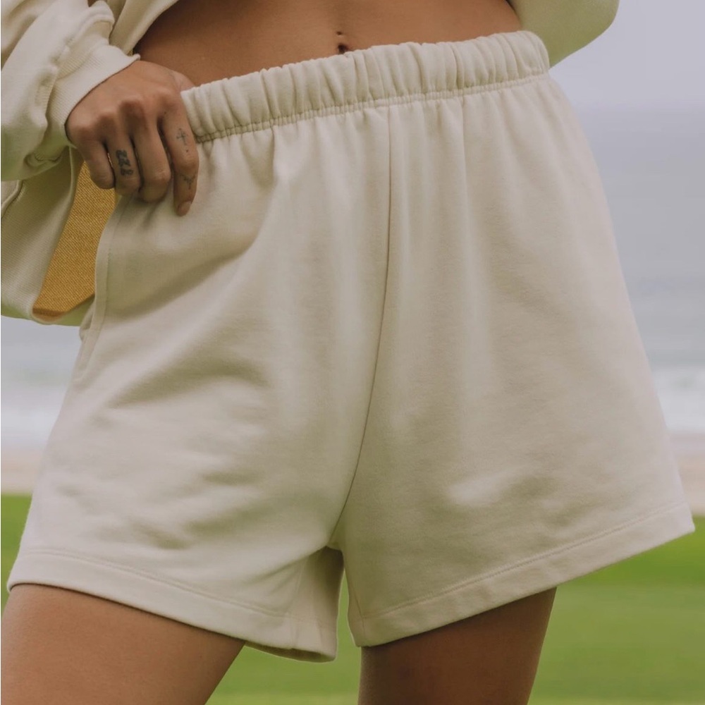 Daily Drills Cream Athletic Shorts
